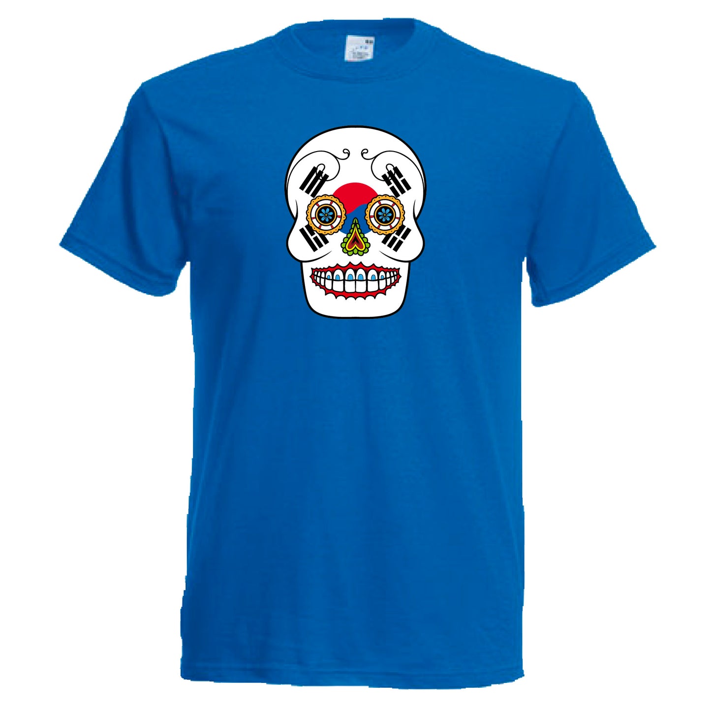 INDIGOS UG - T-Shirt Herren - Südkorea - Skull - Fussball