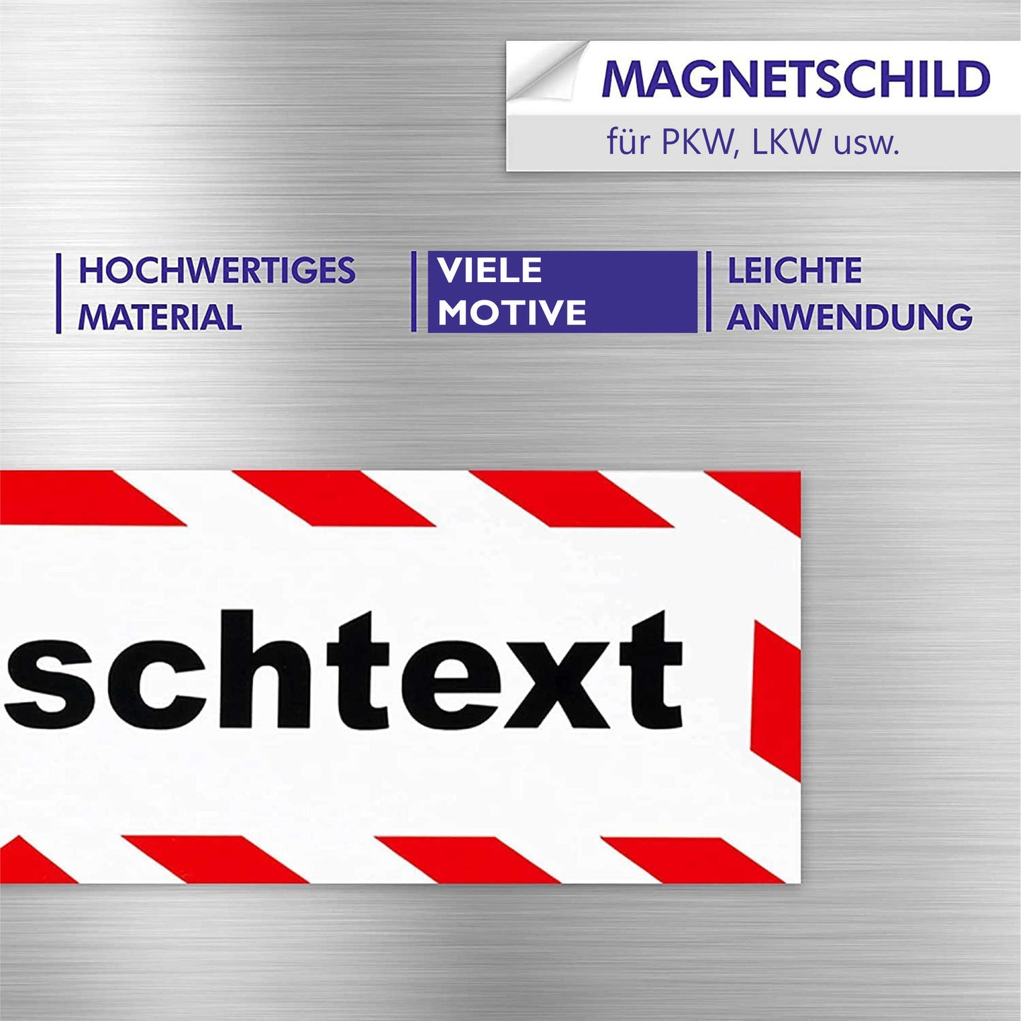 Magnetschild - Hartz IV - Magnetfolie für Auto - LKW - Truck - Baustelle - Firma