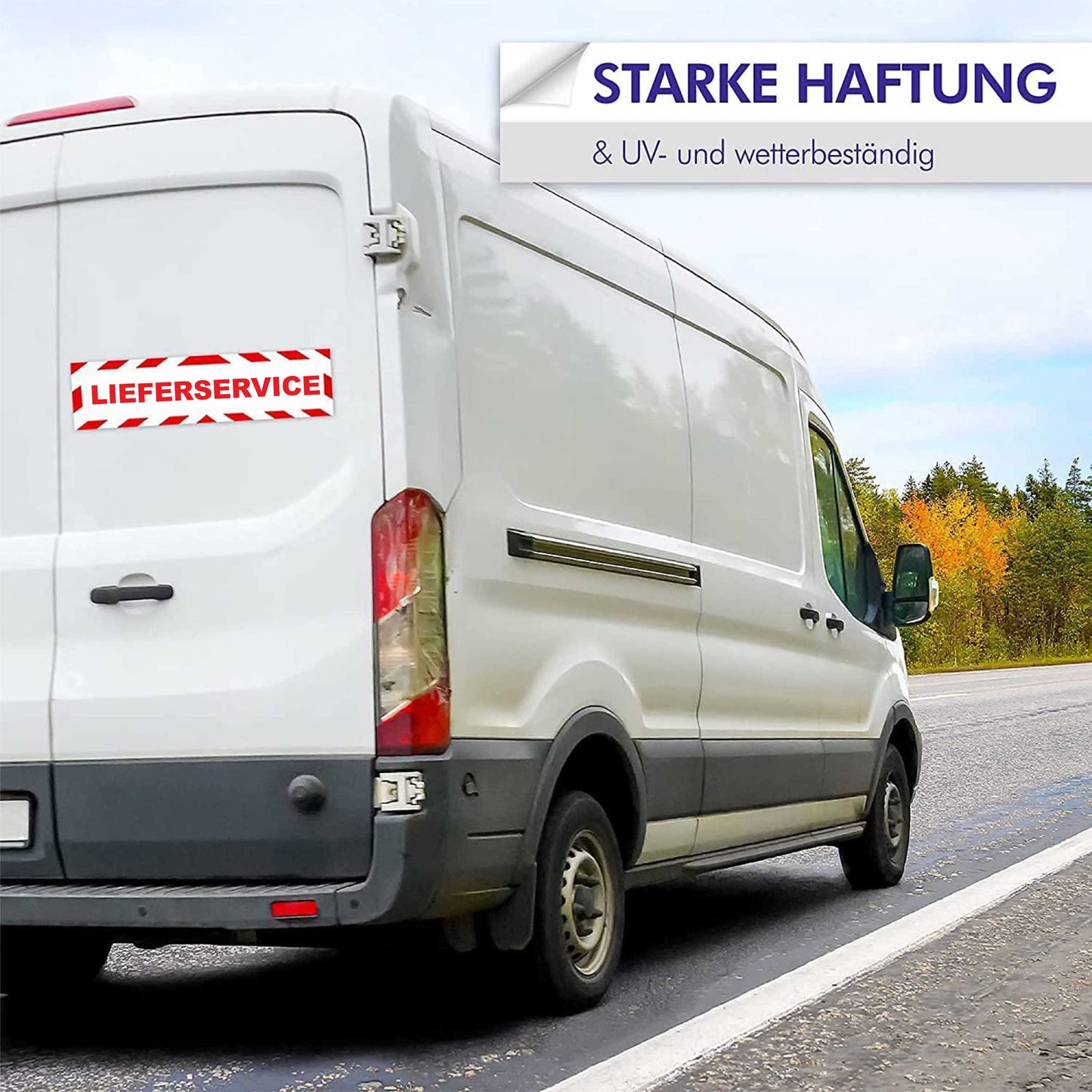 Magnetschild - Paketdienst - Magnetfolie für Auto - LKW - Truck - Baustelle - Firma