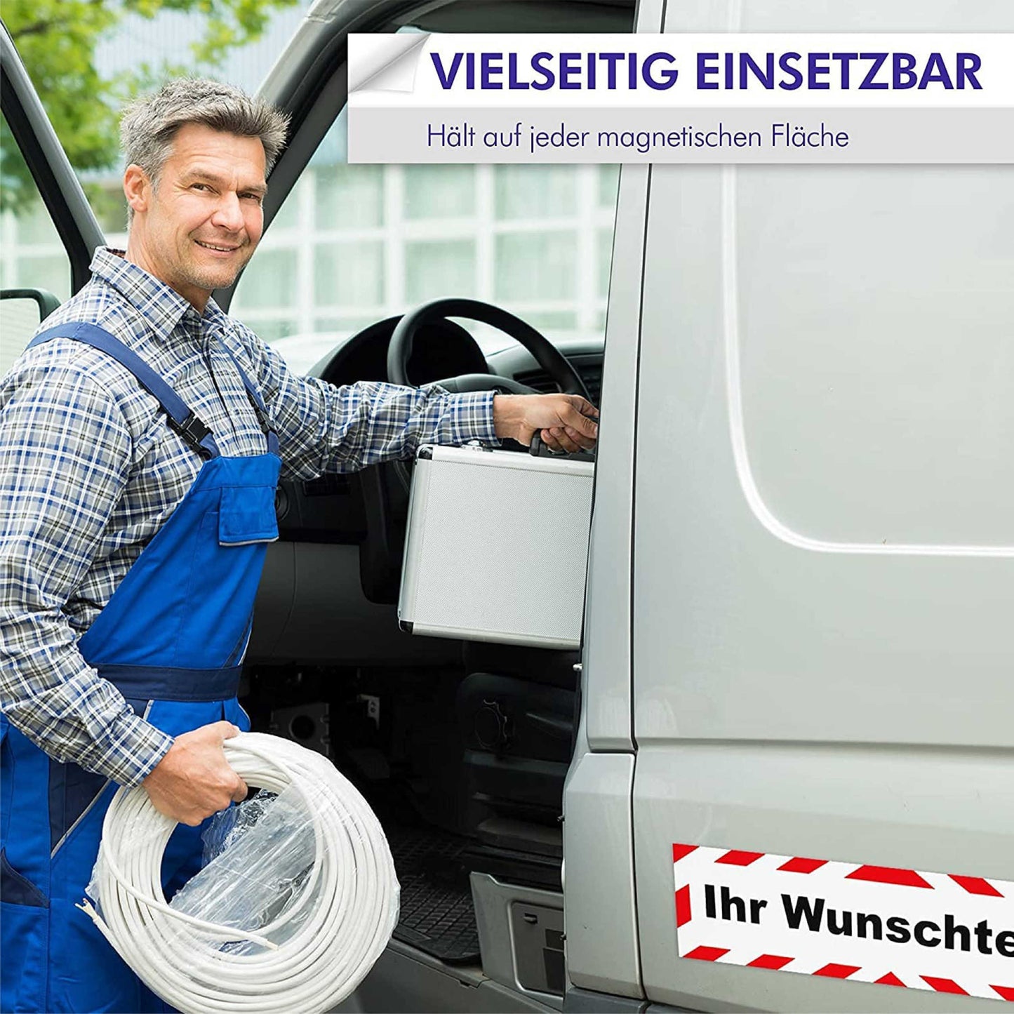 Magnetschild - Hartz IV - Magnetfolie für Auto - LKW - Truck - Baustelle - Firma