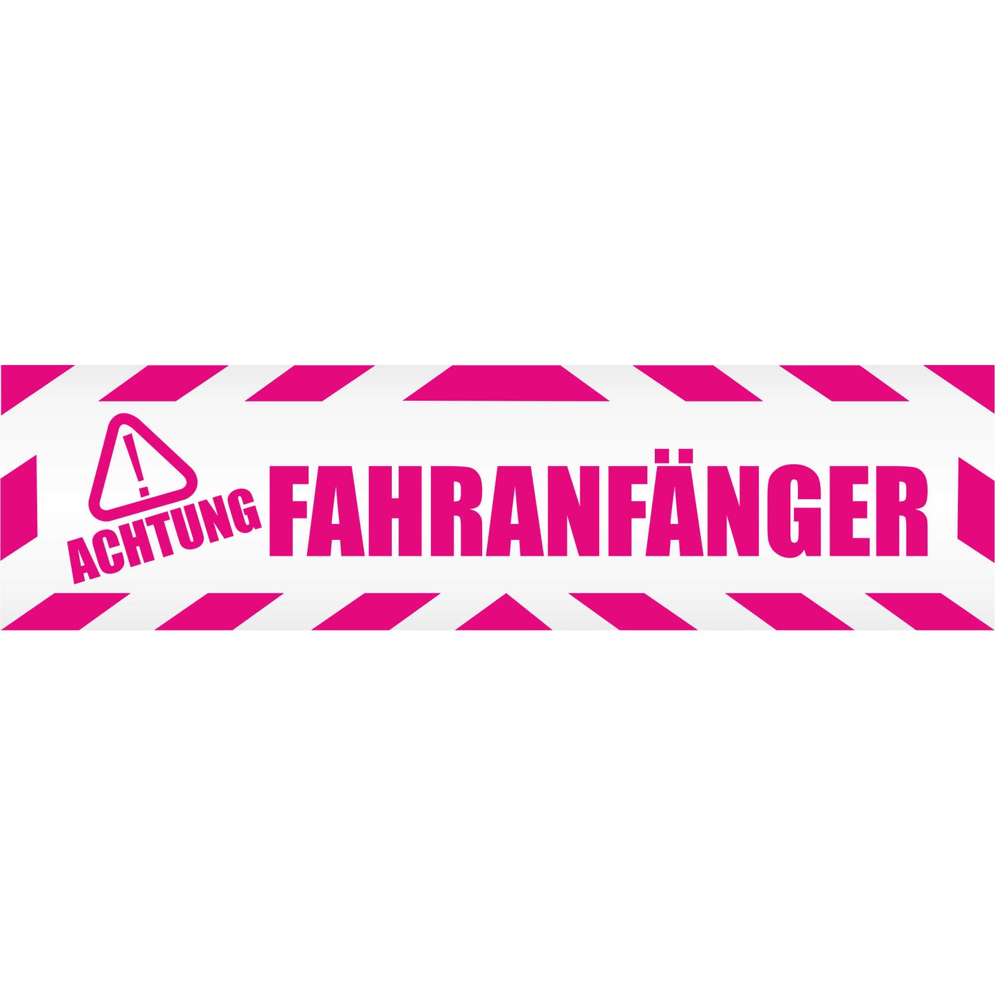 Magnetschild "ACHTUNG ! - Fahranfänger" - Magnetfolie für Auto - LKW - Truck - Baustelle - Firma