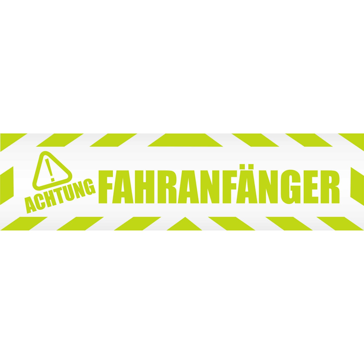 Magnetschild "ACHTUNG ! - Fahranfänger" - Magnetfolie für Auto - LKW - Truck - Baustelle - Firma