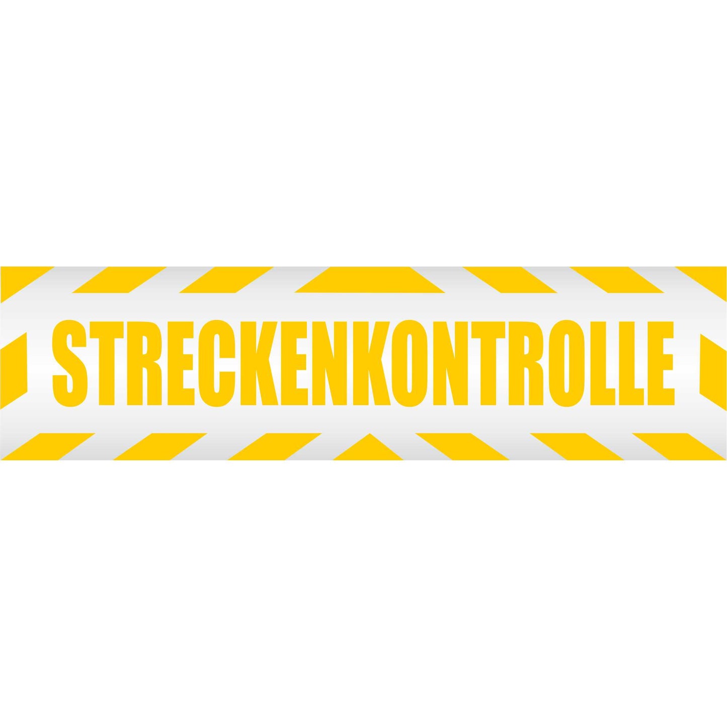 Magnetschild - Streckenkontrolle - Magnetfolie für Auto - LKW - Truck - Baustelle - Firma