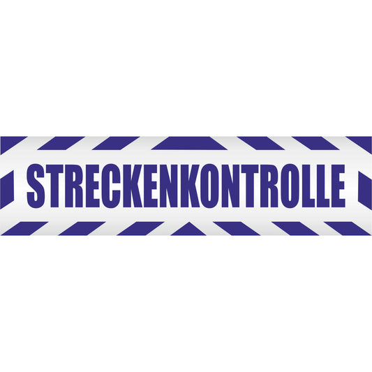 Magnetschild - Streckenkontrolle - Magnetfolie für Auto - LKW - Truck - Baustelle - Firma