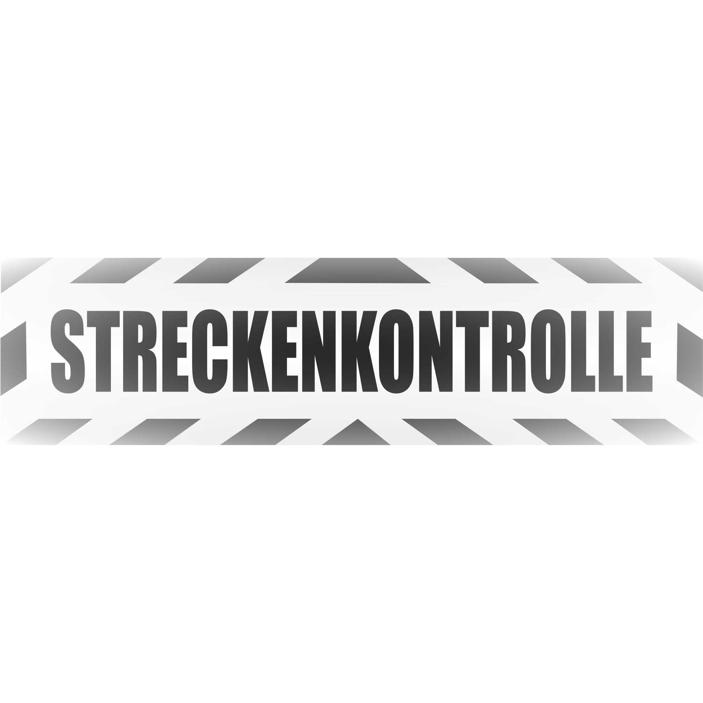 Magnetschild - Streckenkontrolle - Magnetfolie für Auto - LKW - Truck - Baustelle - Firma