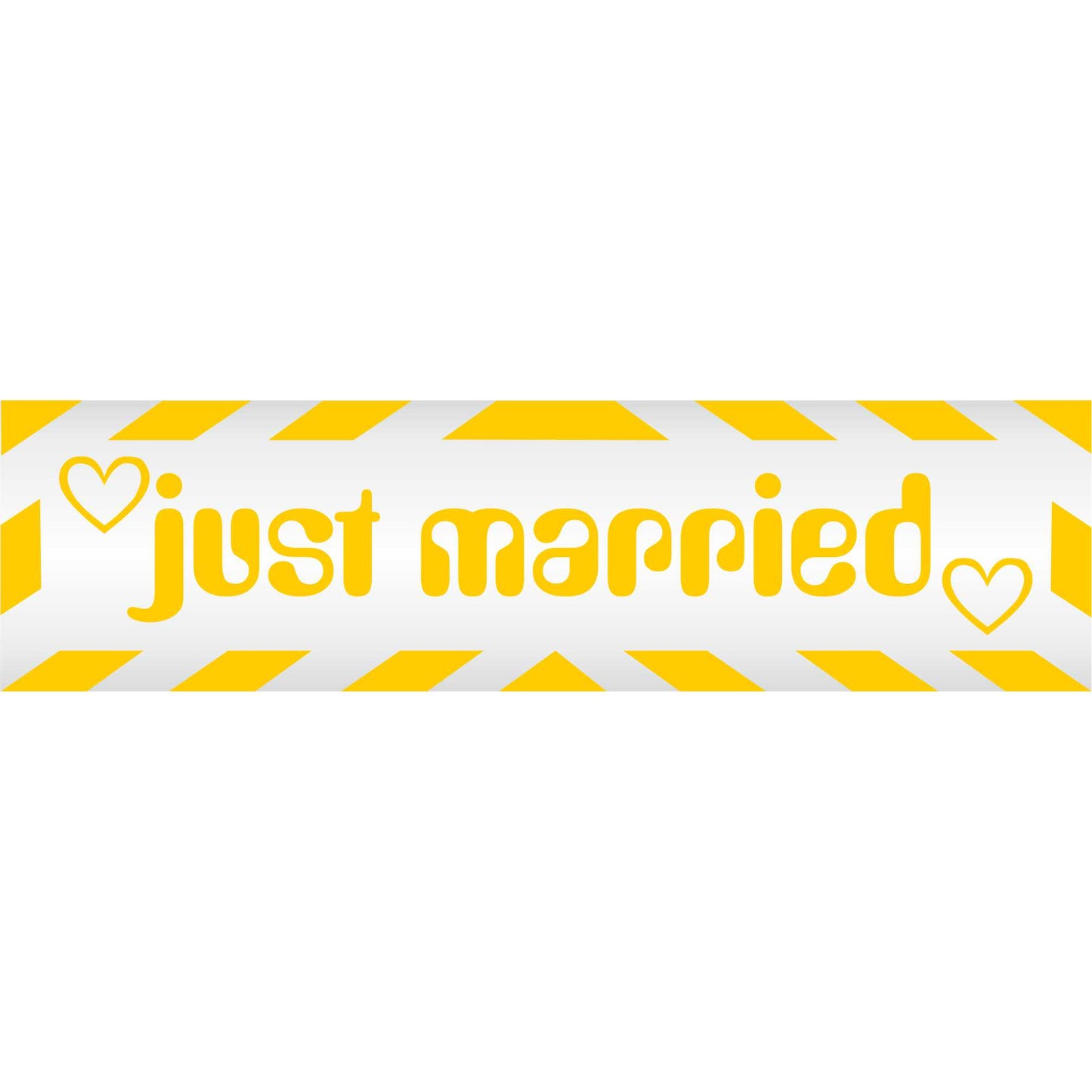 Magnetschild - Just married - Magnetfolie für Auto - LKW - Truck - Baustelle - Firma