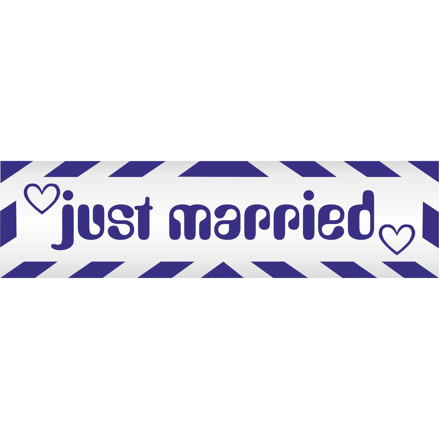 Magnetschild - Just married - Magnetfolie für Auto - LKW - Truck - Baustelle - Firma