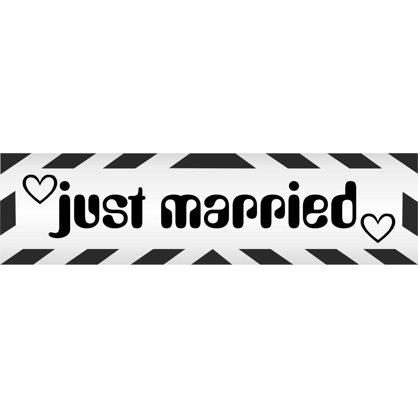Magnetschild - Just married - Magnetfolie für Auto - LKW - Truck - Baustelle - Firma
