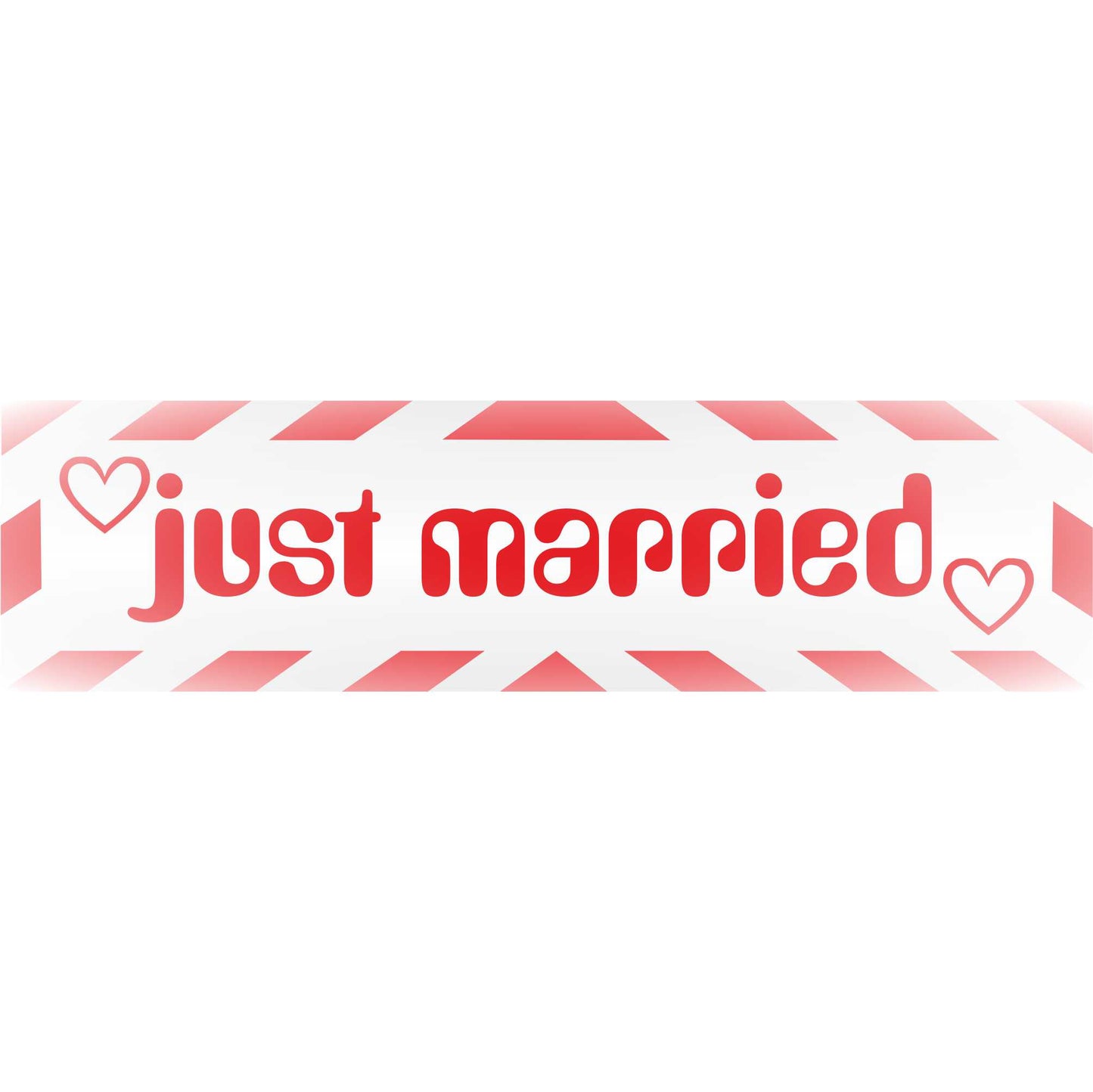 Magnetschild - Just married - Magnetfolie für Auto - LKW - Truck - Baustelle - Firma