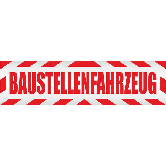 Magnetschild - Baustellenfahrzeug - Magnetfolie für Auto - LKW - Truck - Baustelle - Firma
