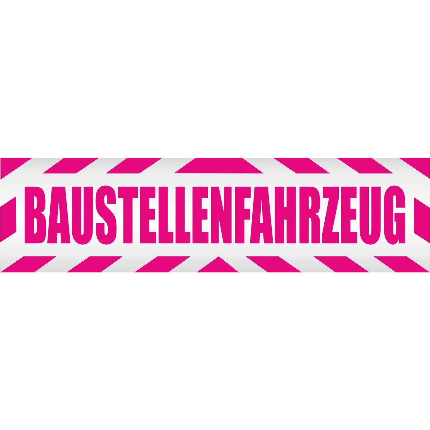 Magnetschild - Baustellenfahrzeug - Magnetfolie für Auto - LKW - Truck - Baustelle - Firma