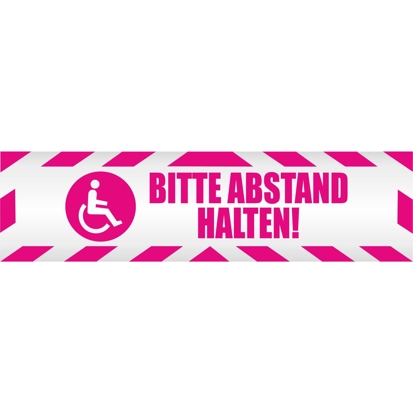 Magnetschild - Bitte Abstand halten! - Magnetfolie für Auto - LKW - Truck - Baustelle - Firma