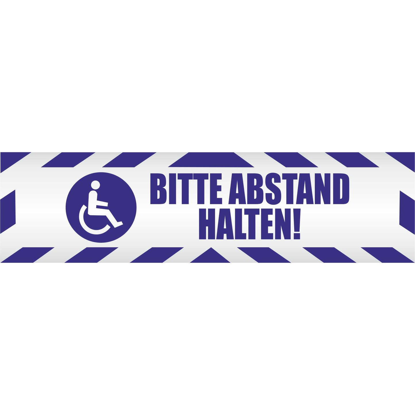 Magnetschild - Bitte Abstand halten! - Magnetfolie für Auto - LKW - Truck - Baustelle - Firma