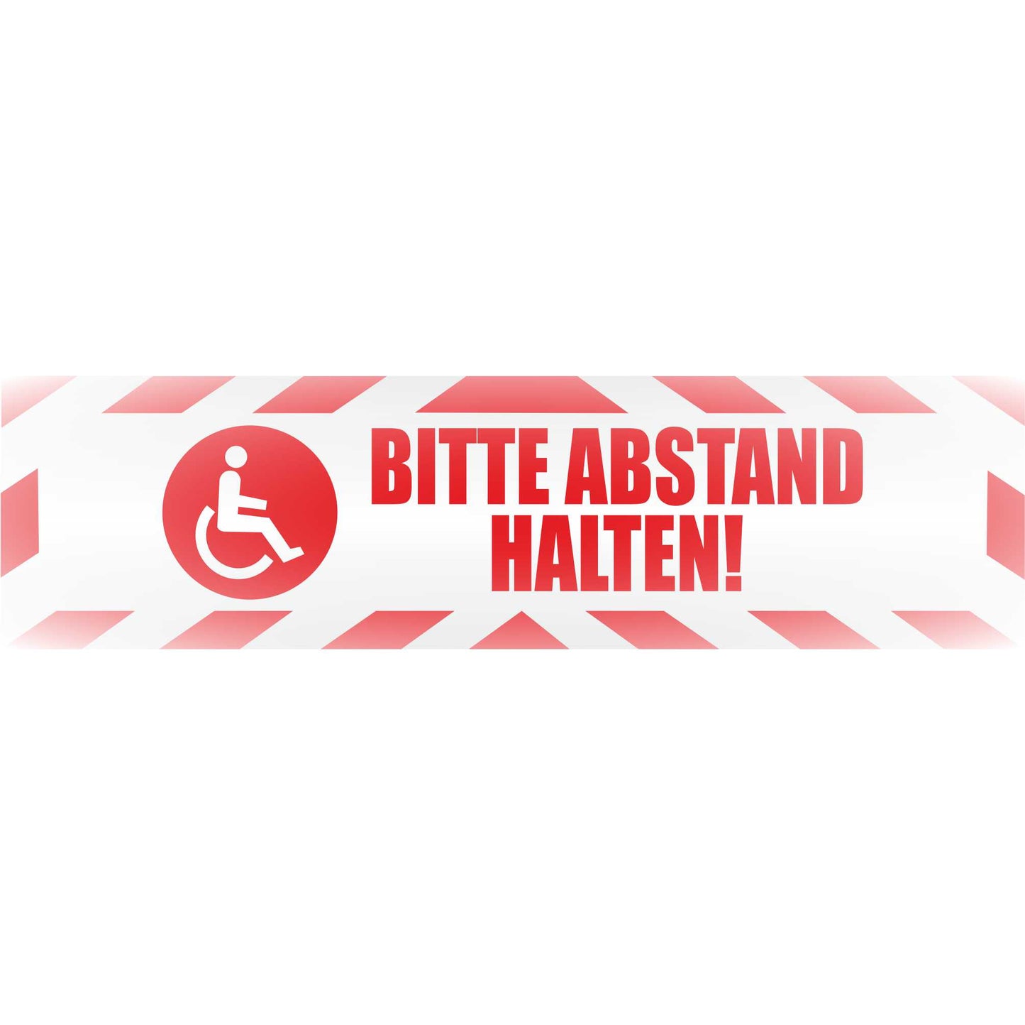Magnetschild - Bitte Abstand halten! - Magnetfolie für Auto - LKW - Truck - Baustelle - Firma