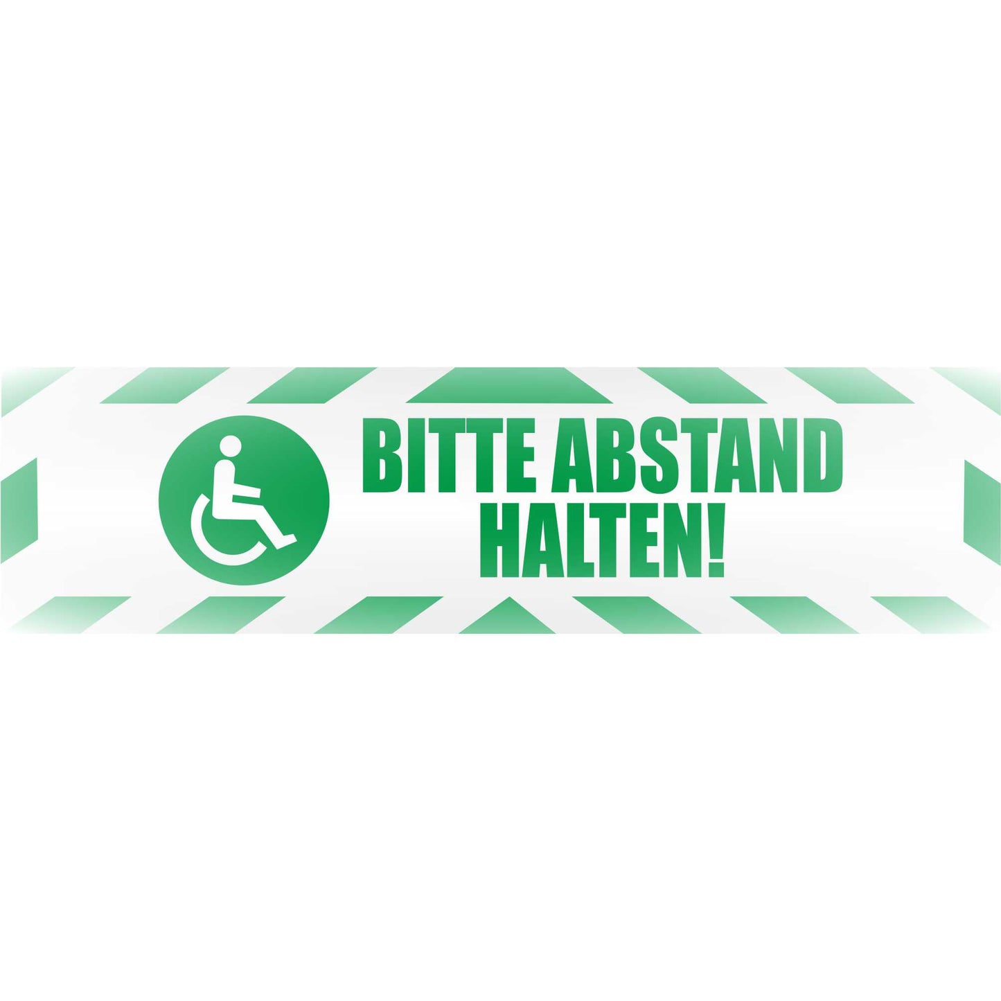Magnetschild - Bitte Abstand halten! - Magnetfolie für Auto - LKW - Truck - Baustelle - Firma