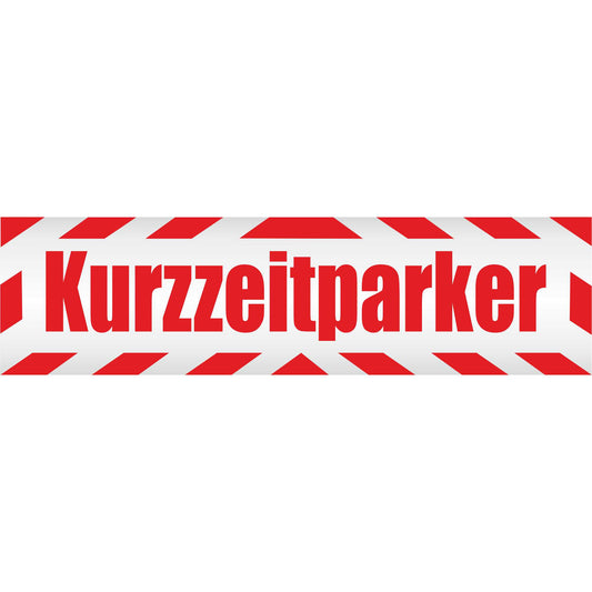 Magnetschild - Kurzzeitparker - Magnetfolie für Auto - LKW - Truck - Baustelle - Firma