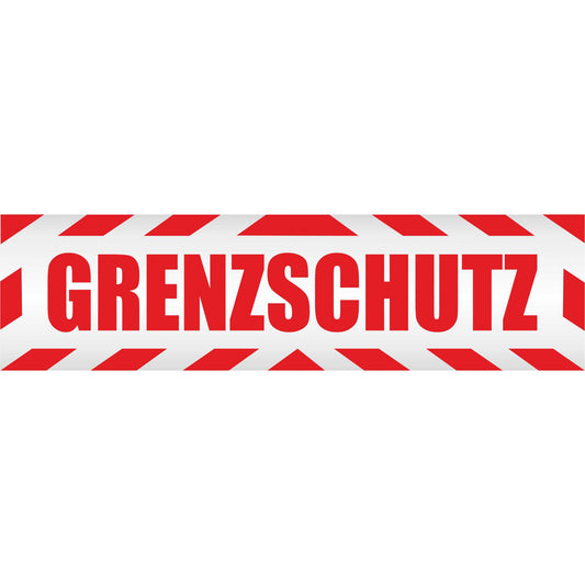 Magnetschild - Grenzschutz - Magnetfolie für Auto - LKW - Truck - Baustelle - Firma