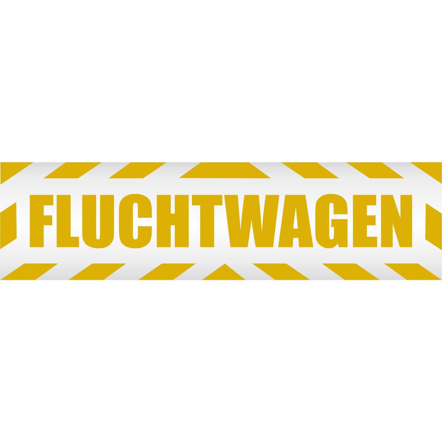 Magnetschild - Fluchtwagen - Magnetfolie für Auto - LKW - Truck - Baustelle - Firma