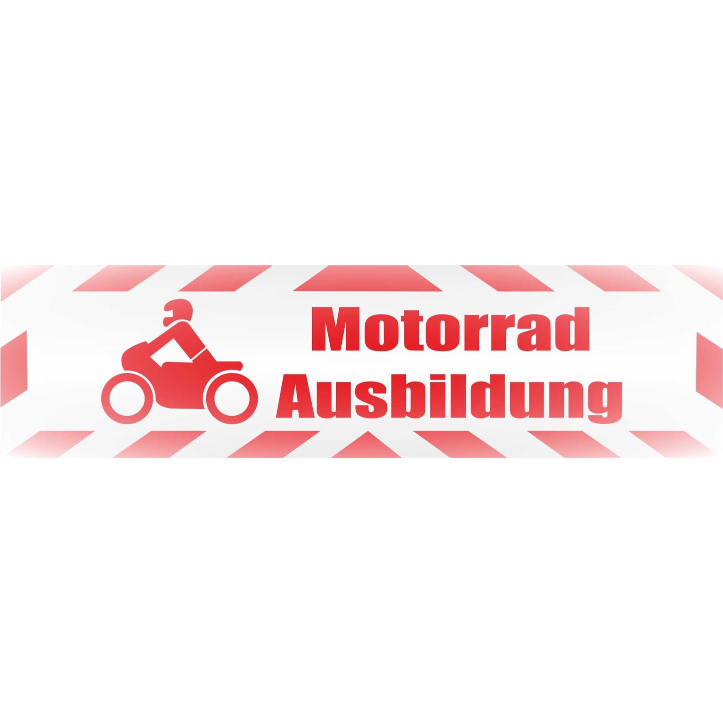 Magnetschild - Motorradausbildung - Magnetfolie für Auto - LKW - Truck - Baustelle - Firma