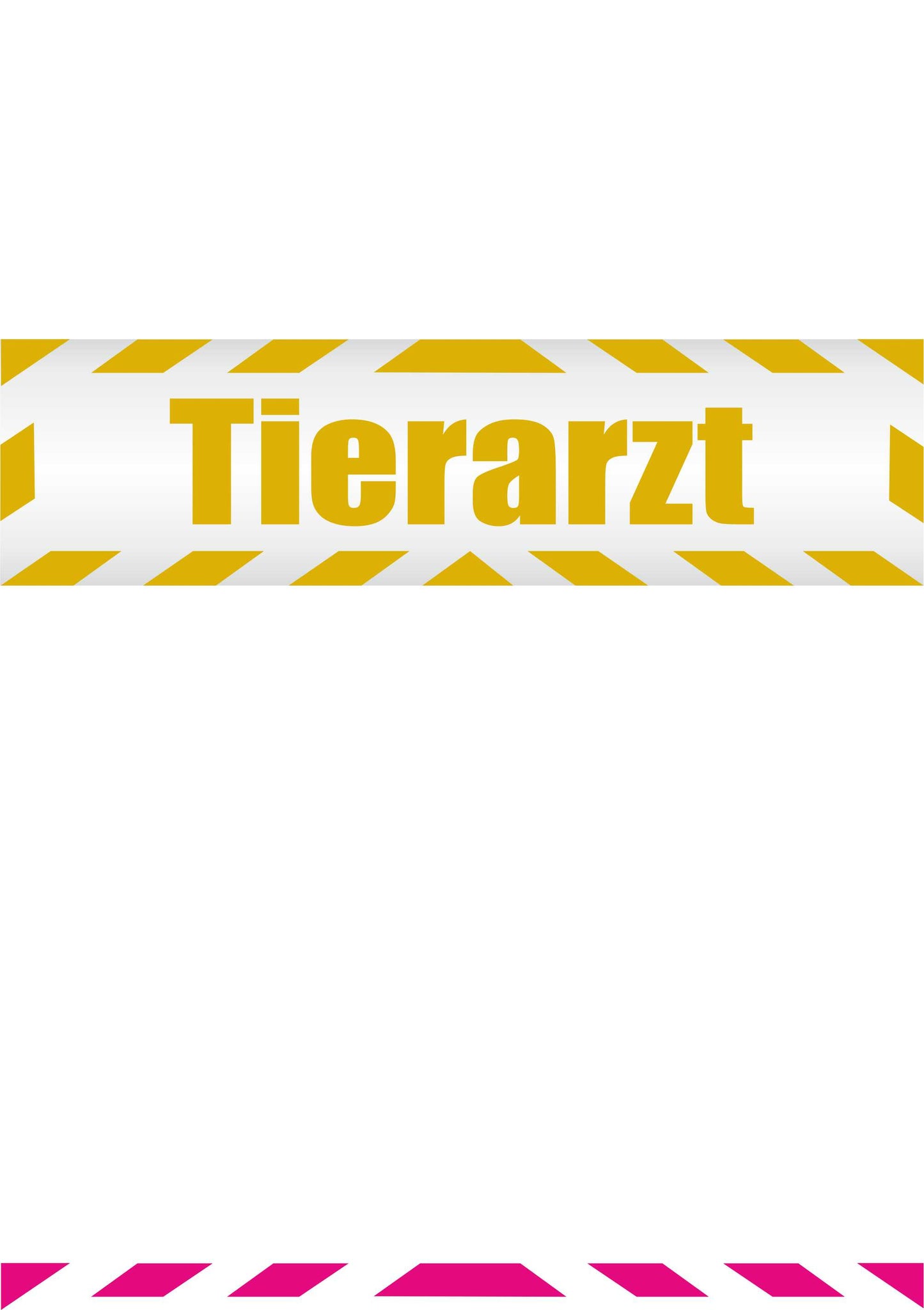 Magnetschild - Tierarzt - Magnetfolie für Auto - LKW - Truck - Baustelle - Firma