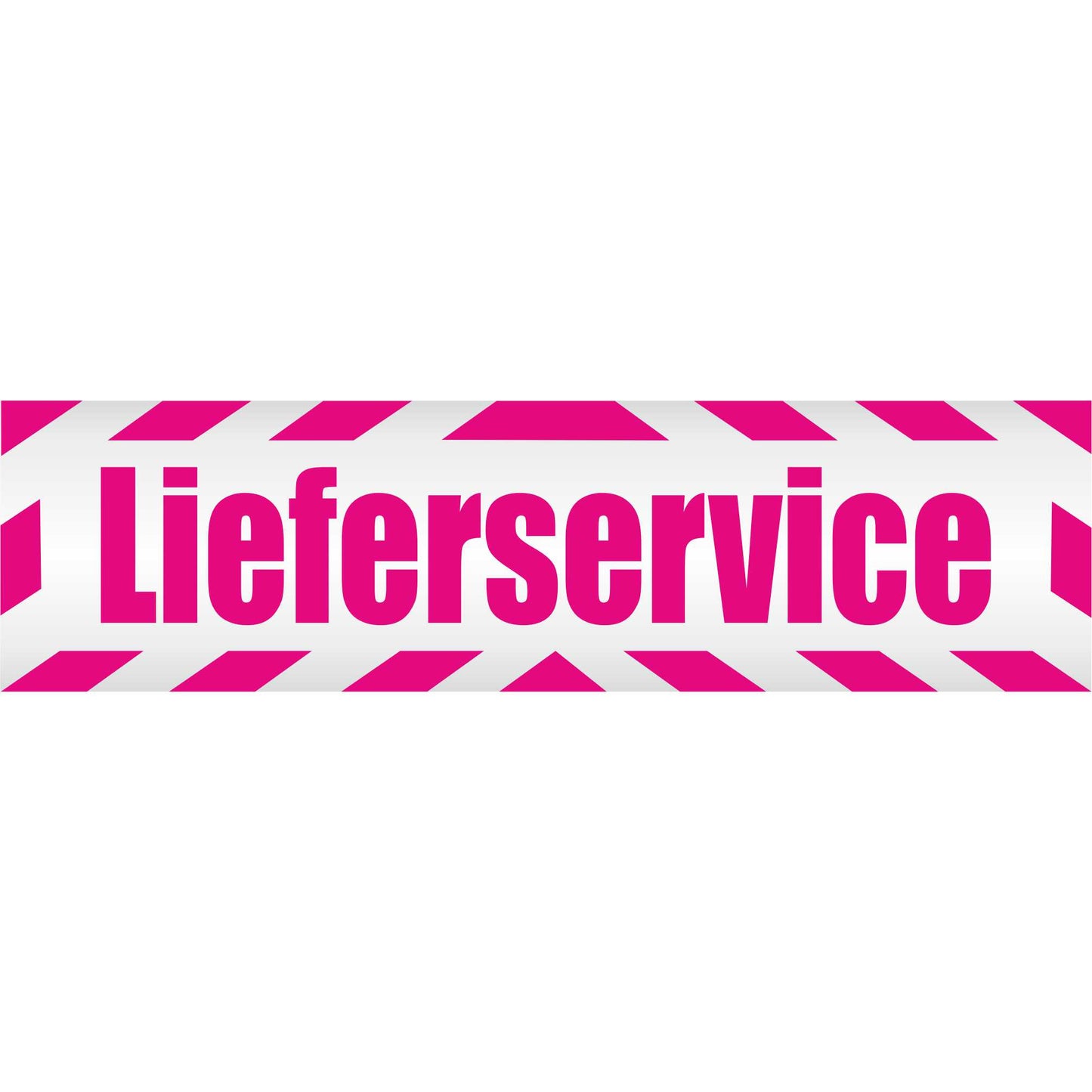 Magnetschild - Lieferservice - Magnetfolie für Auto - LKW - Truck - Baustelle - Firma