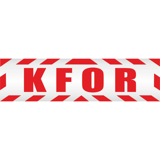 Magnetschild - KFOR - Magnetfolie für Auto - LKW - Truck - Baustelle - Firma