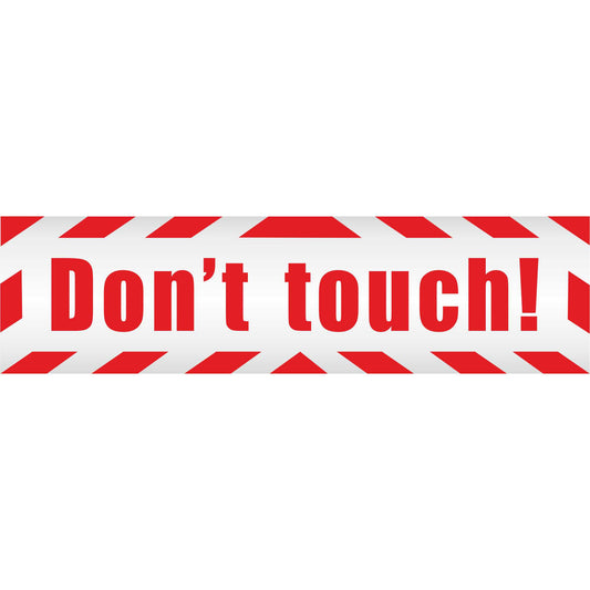 Magnetschild - Don't Touch Do Not - Magnetfolie für Auto - LKW - Truck - Baustelle - Firma