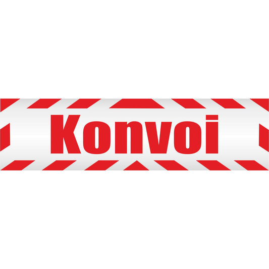 Magnetschild - Konvoi - Magnetfolie für Auto - LKW - Truck - Baustelle - Firma
