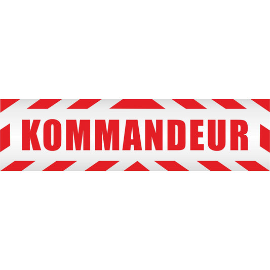 Magnetschild - Kommandeur - Magnetfolie für Auto - LKW - Truck - Baustelle - Firma