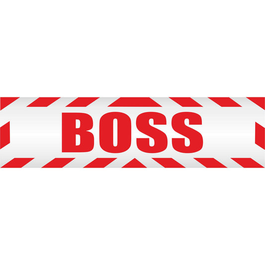 Magnetschild - Boss Chef Arbeitgeber - Magnetfolie für Auto - LKW - Truck - Baustelle - Firma