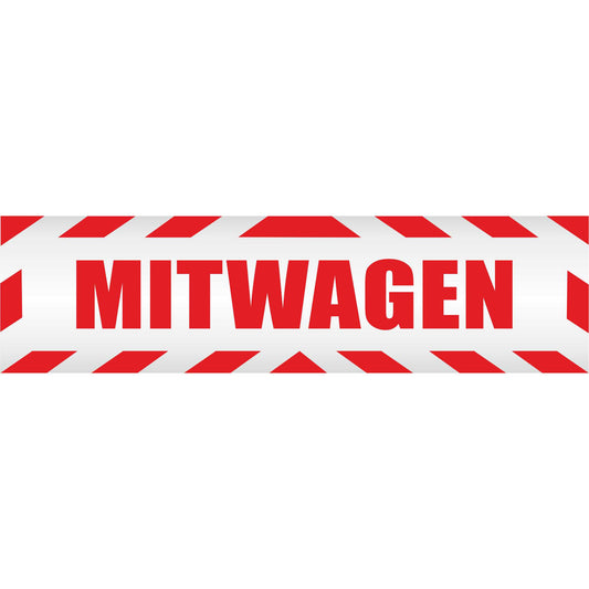 Magnetschild - Mietwagen - Magnetfolie für Auto - LKW - Truck - Baustelle - Firma