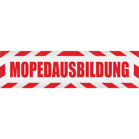 Magnetschild - Mopedausbildung - Magnetfolie für Auto - LKW - Truck - Baustelle - Firma