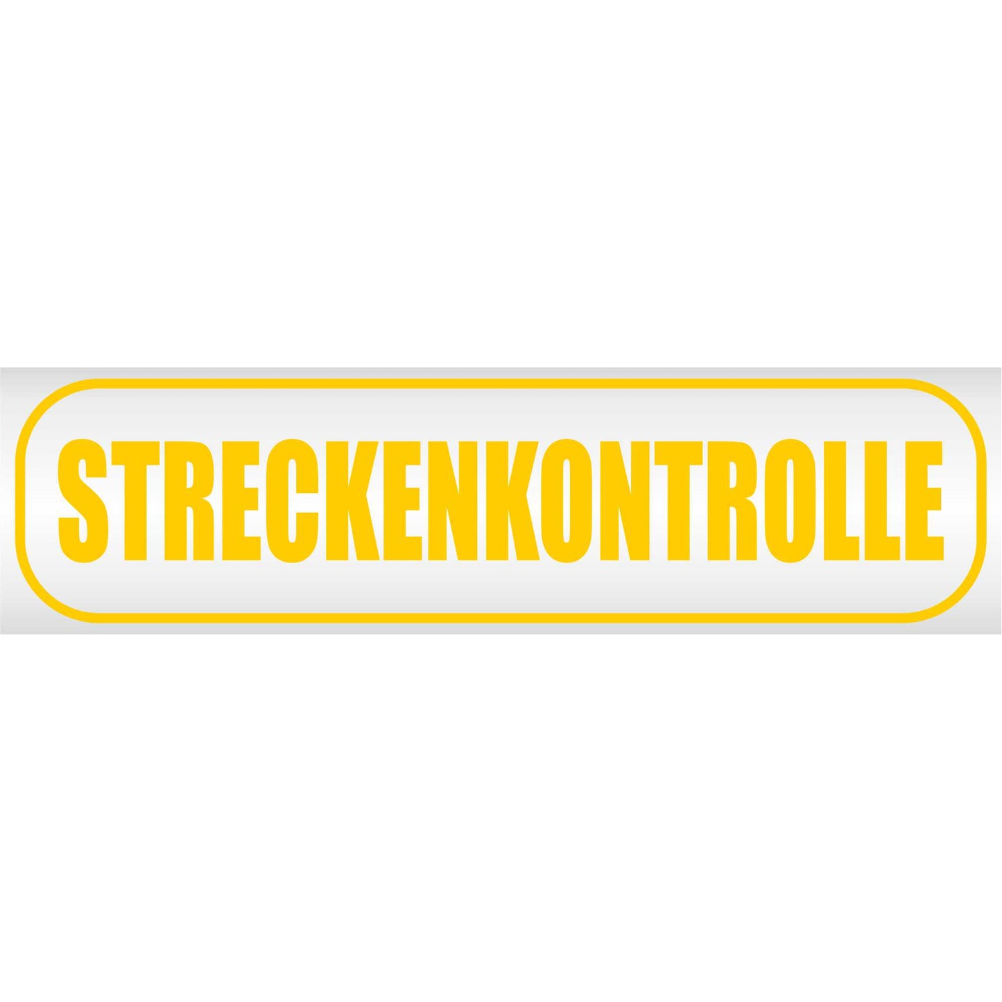 Magnetschild - Streckenkontrolle - Magnetfolie für Auto - LKW - Truck - Baustelle - Firma