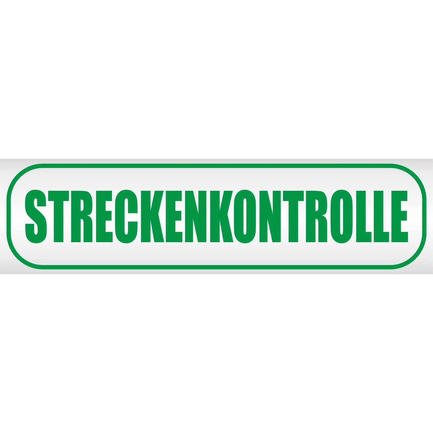 Magnetschild - Streckenkontrolle - Magnetfolie für Auto - LKW - Truck - Baustelle - Firma
