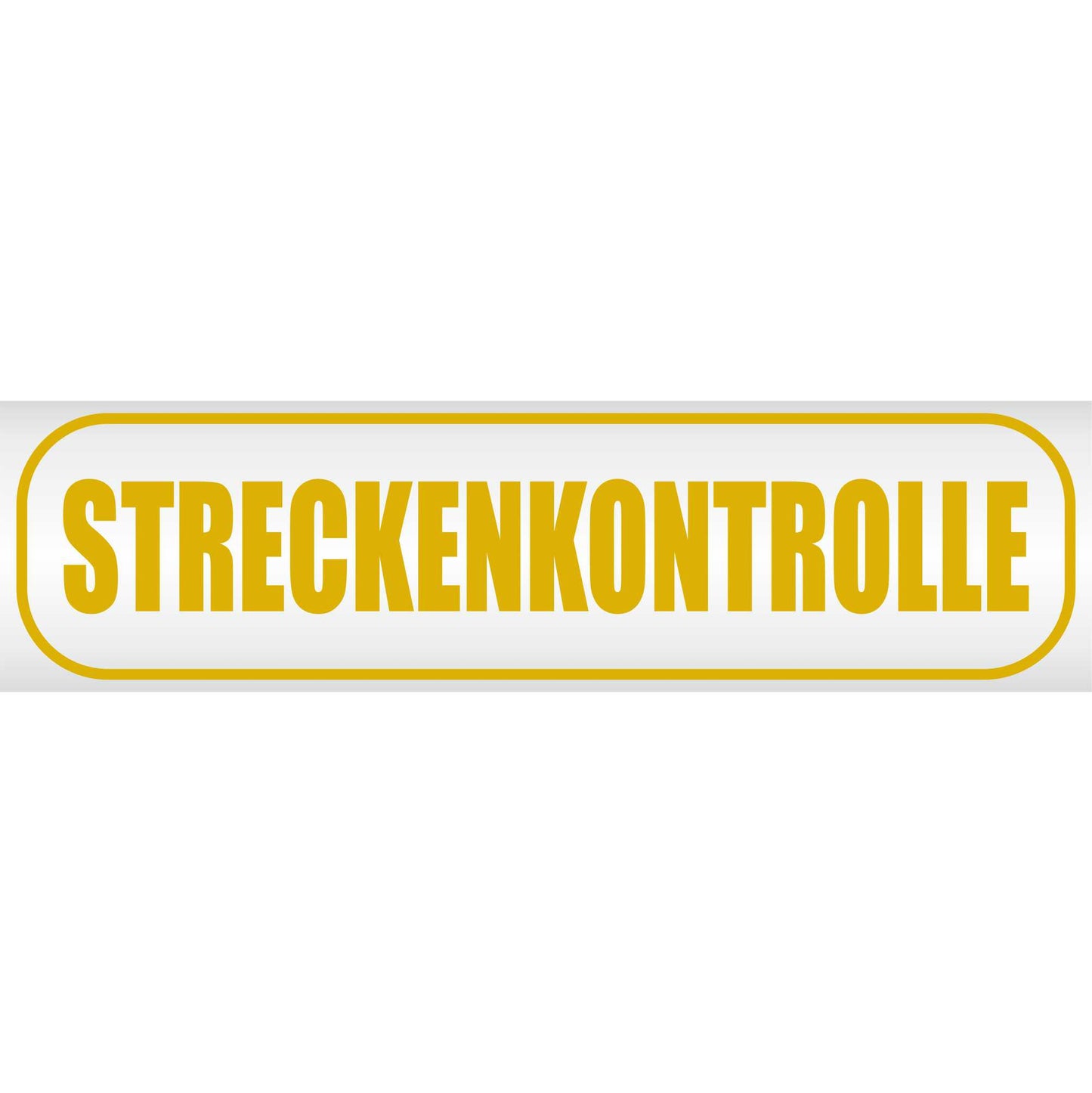 Magnetschild - Streckenkontrolle - Magnetfolie für Auto - LKW - Truck - Baustelle - Firma