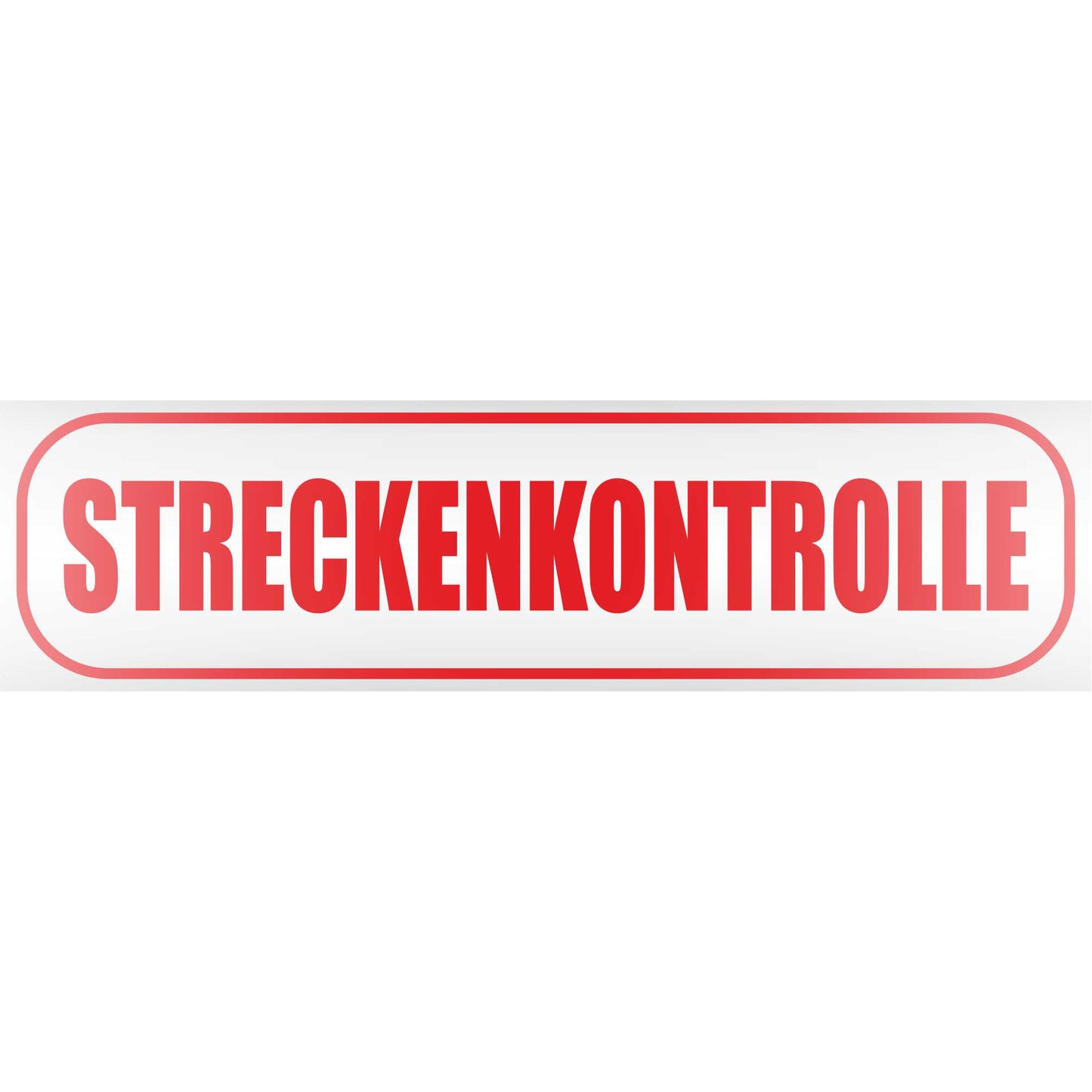 Magnetschild - Streckenkontrolle - Magnetfolie für Auto - LKW - Truck - Baustelle - Firma