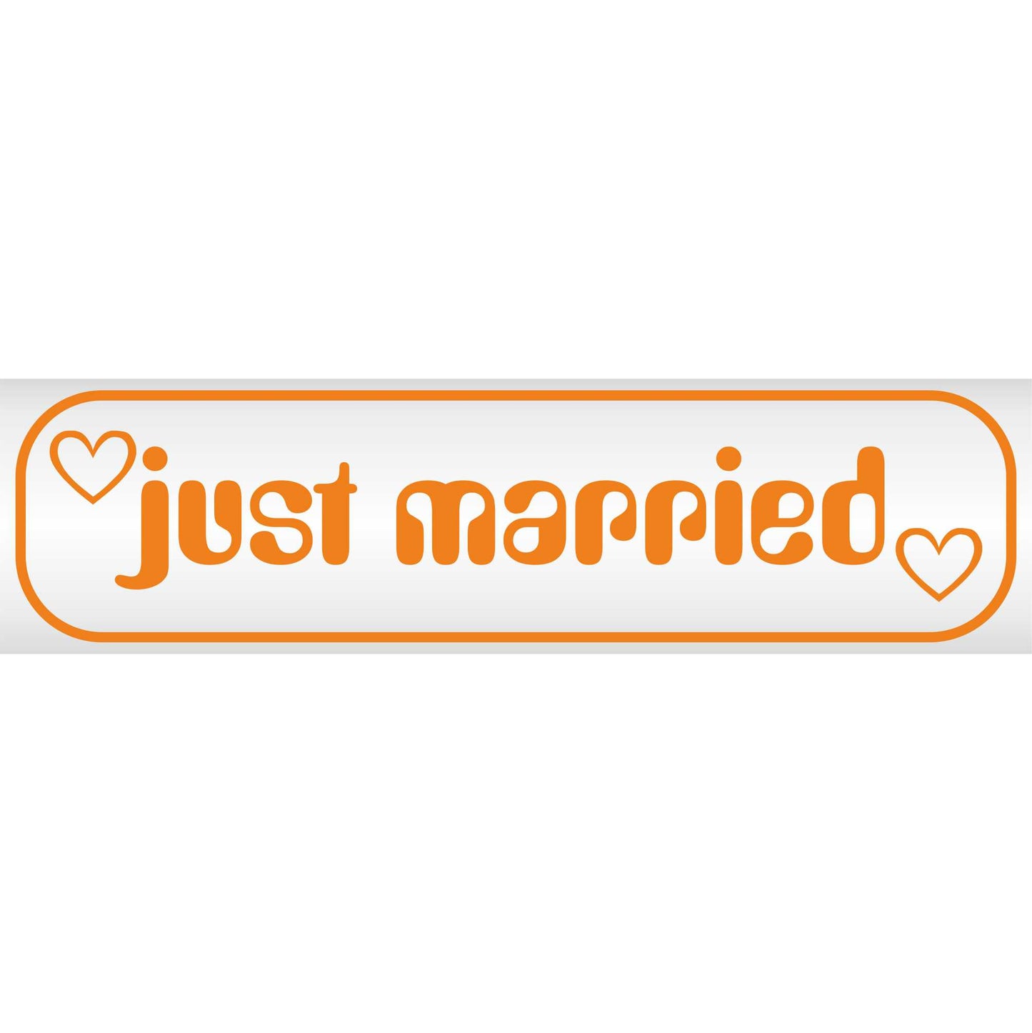 Magnetschild - Just married - Magnetfolie für Auto - LKW - Truck - Baustelle - Firma
