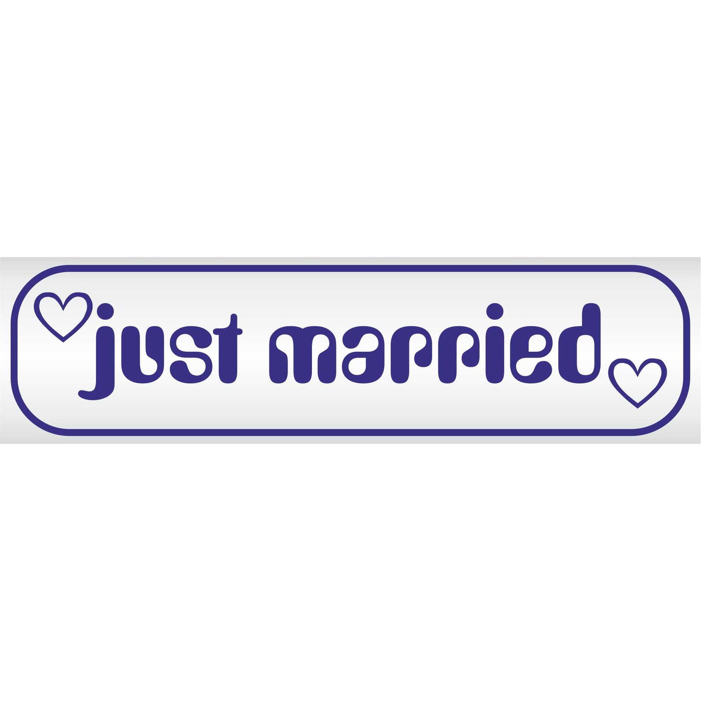 Magnetschild - Just married - Magnetfolie für Auto - LKW - Truck - Baustelle - Firma