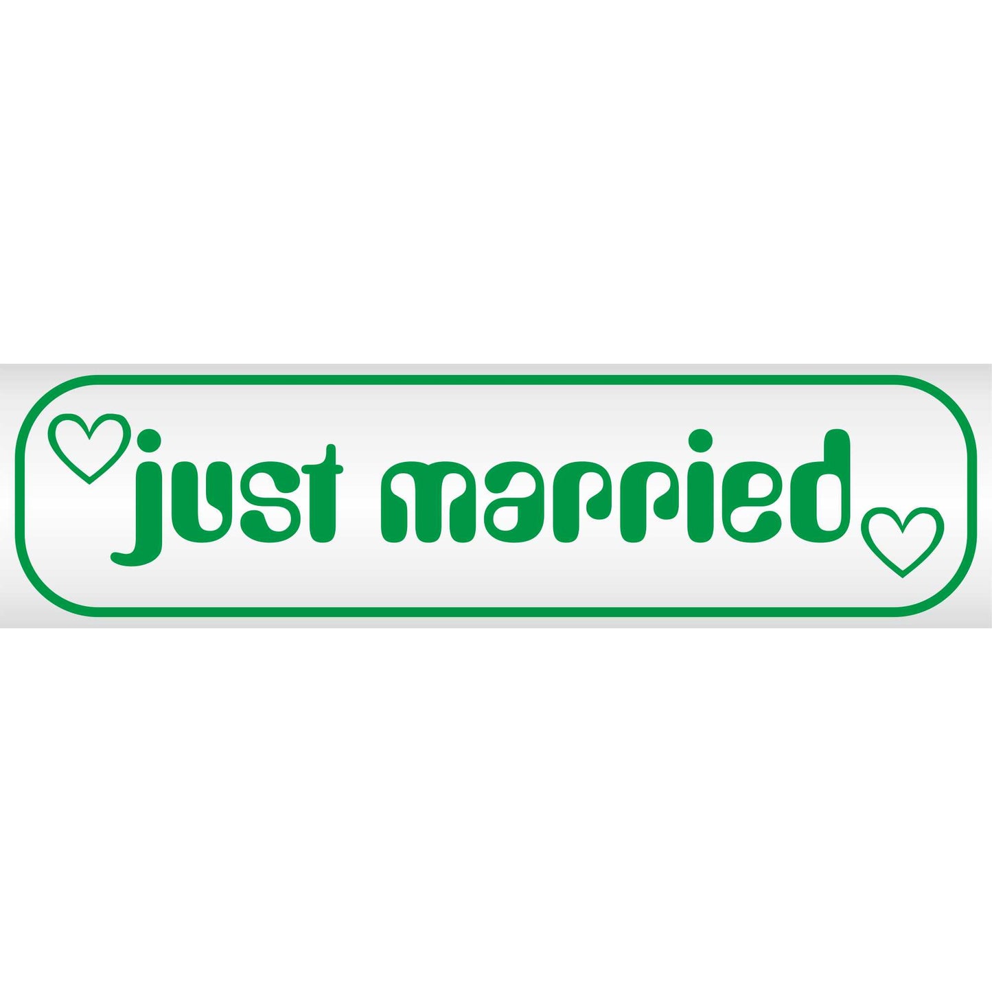 Magnetschild - Just married - Magnetfolie für Auto - LKW - Truck - Baustelle - Firma