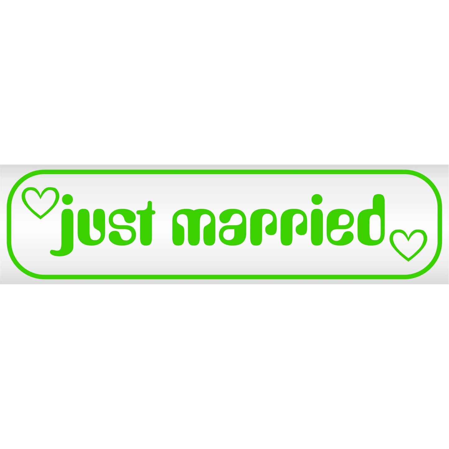 Magnetschild - Just married - Magnetfolie für Auto - LKW - Truck - Baustelle - Firma