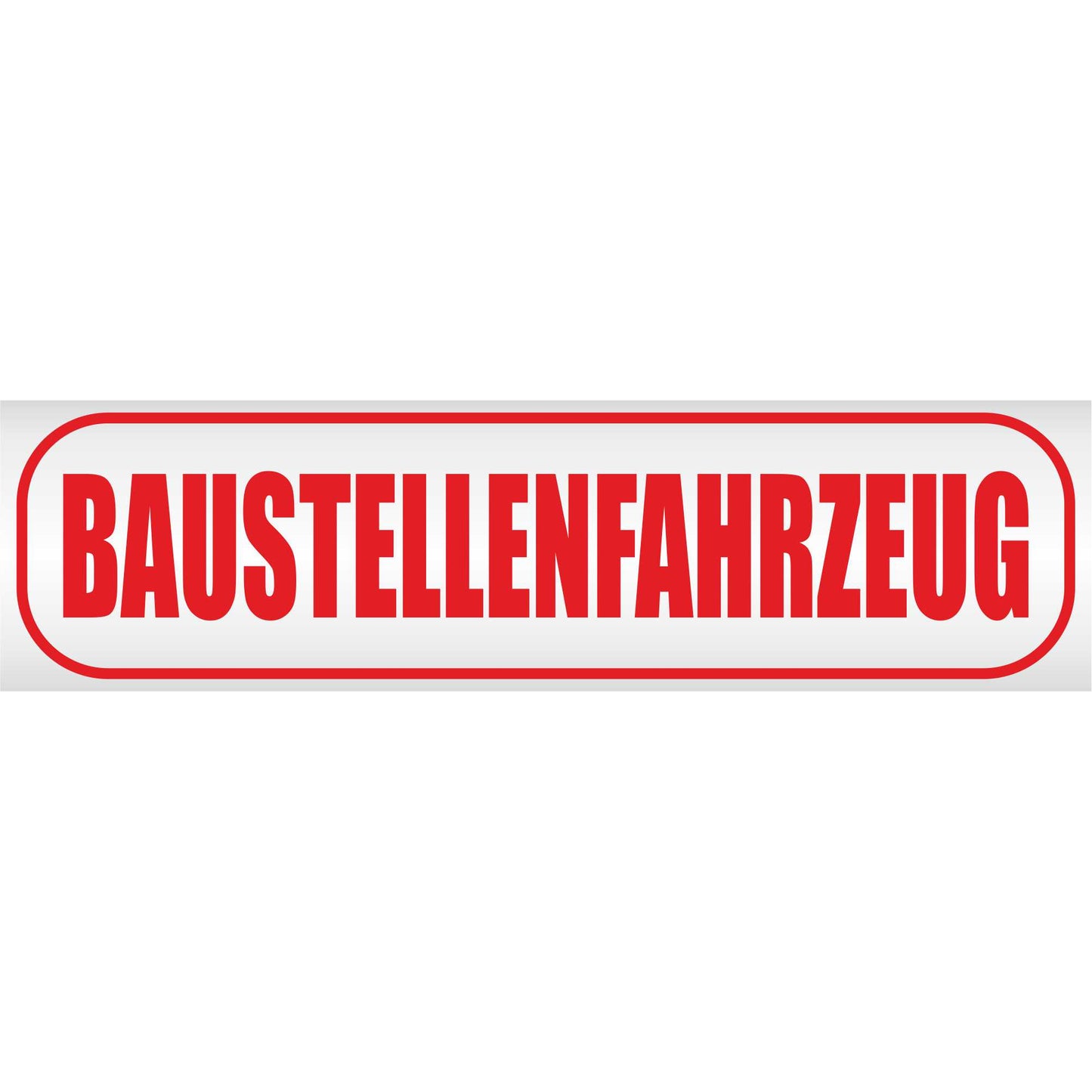 Magnetschild - Baustellenfahrzeug - Magnetfolie für Auto - LKW - Truck - Baustelle - Firma