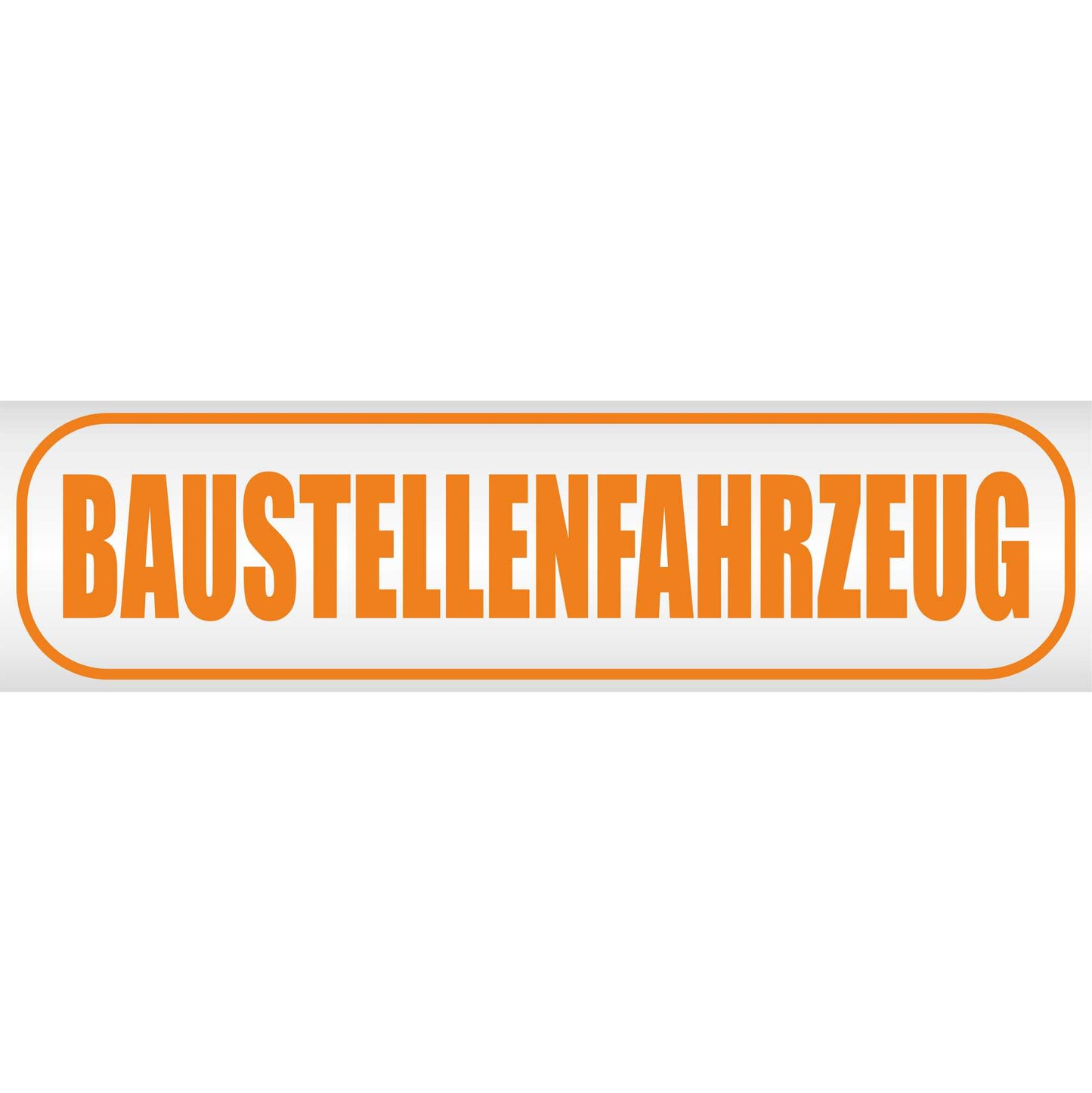 Magnetschild - Baustellenfahrzeug - Magnetfolie für Auto - LKW - Truck - Baustelle - Firma