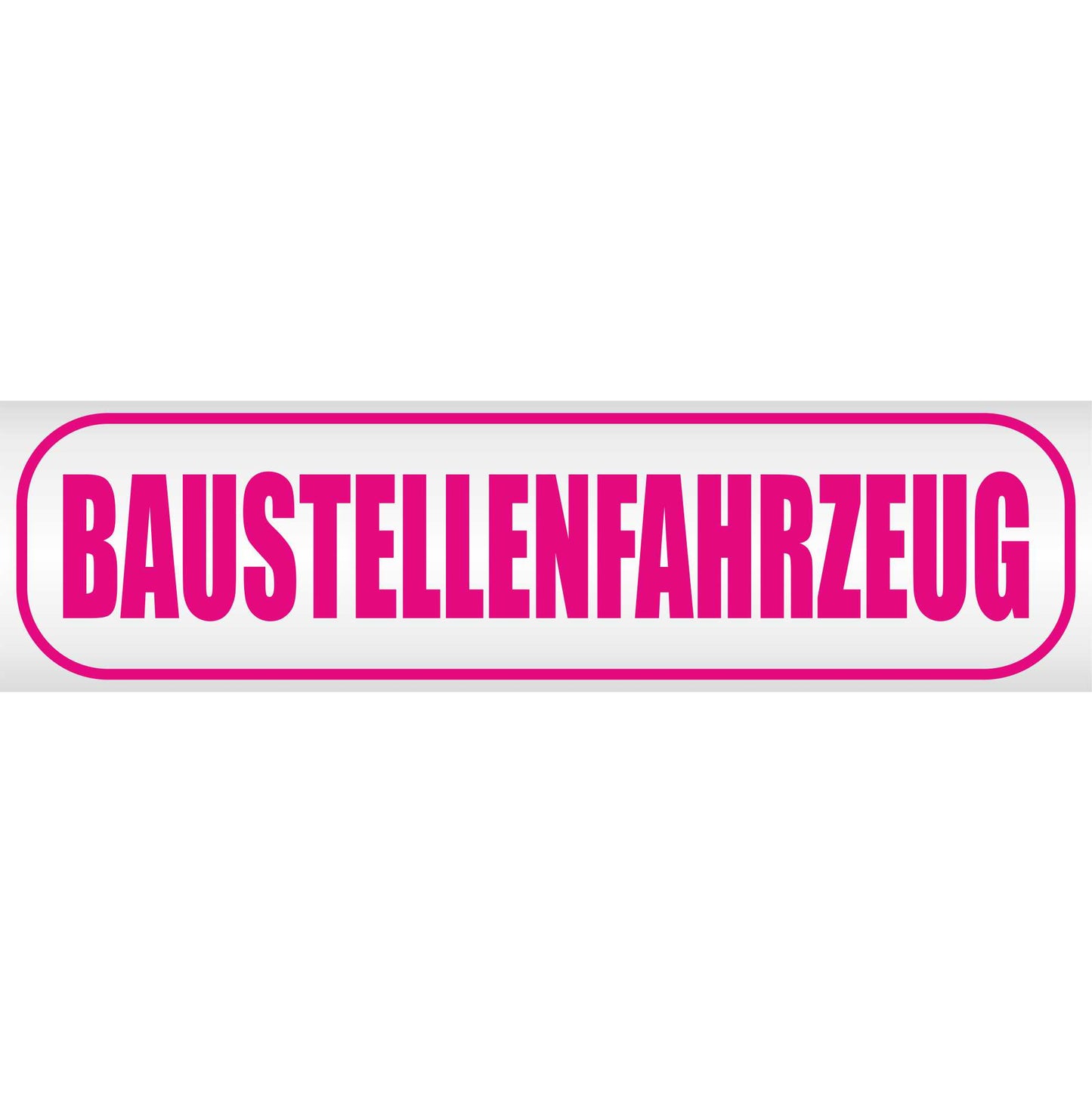 Magnetschild - Baustellenfahrzeug - Magnetfolie für Auto - LKW - Truck - Baustelle - Firma