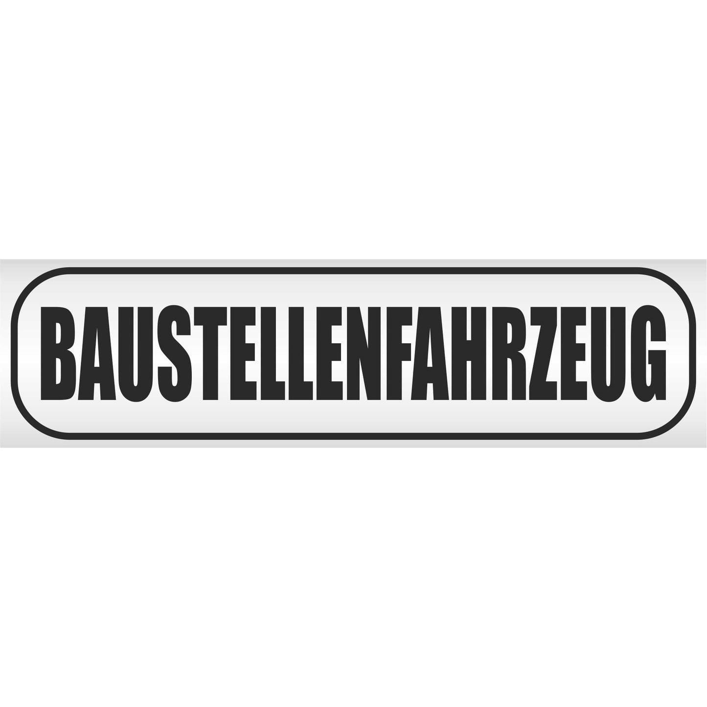 Magnetschild - Baustellenfahrzeug - Magnetfolie für Auto - LKW - Truck - Baustelle - Firma