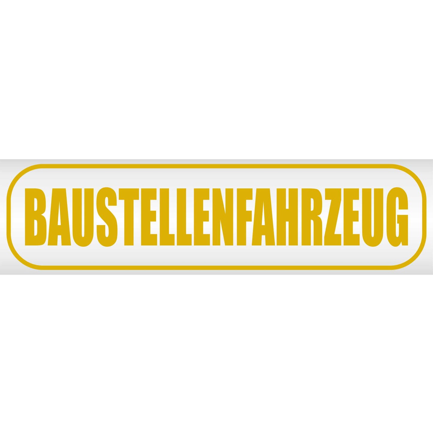 Magnetschild - Baustellenfahrzeug - Magnetfolie für Auto - LKW - Truck - Baustelle - Firma