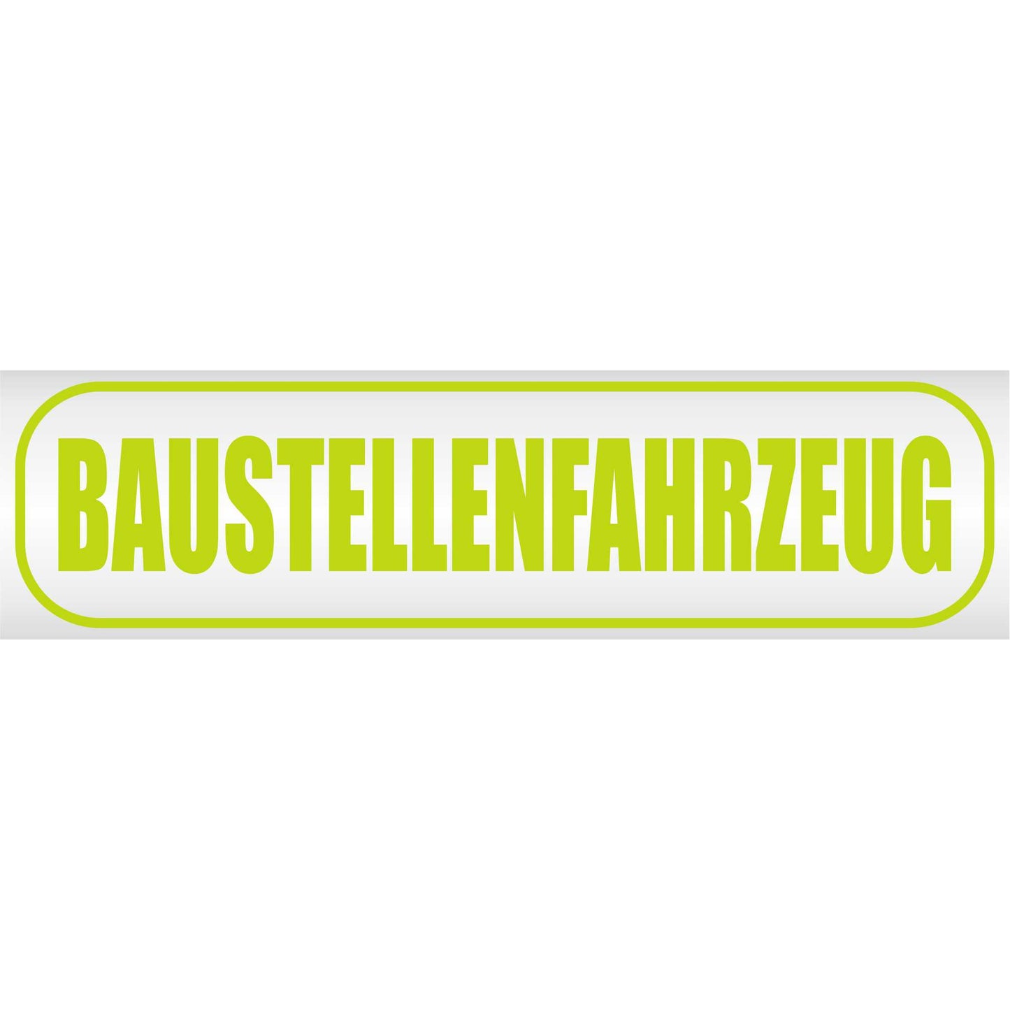 Magnetschild - Baustellenfahrzeug - Magnetfolie für Auto - LKW - Truck - Baustelle - Firma