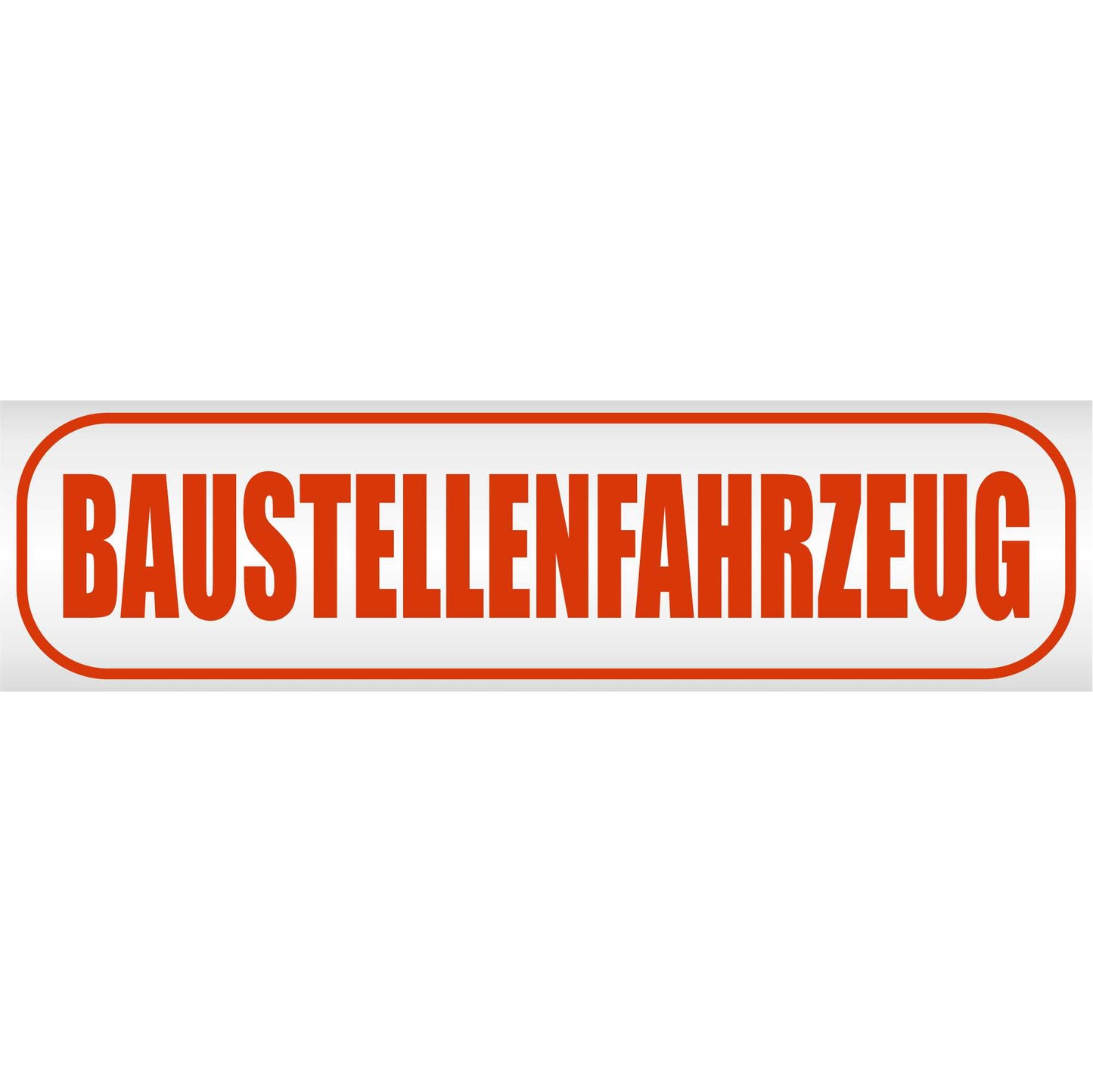 Magnetschild - Baustellenfahrzeug - Magnetfolie für Auto - LKW - Truck - Baustelle - Firma
