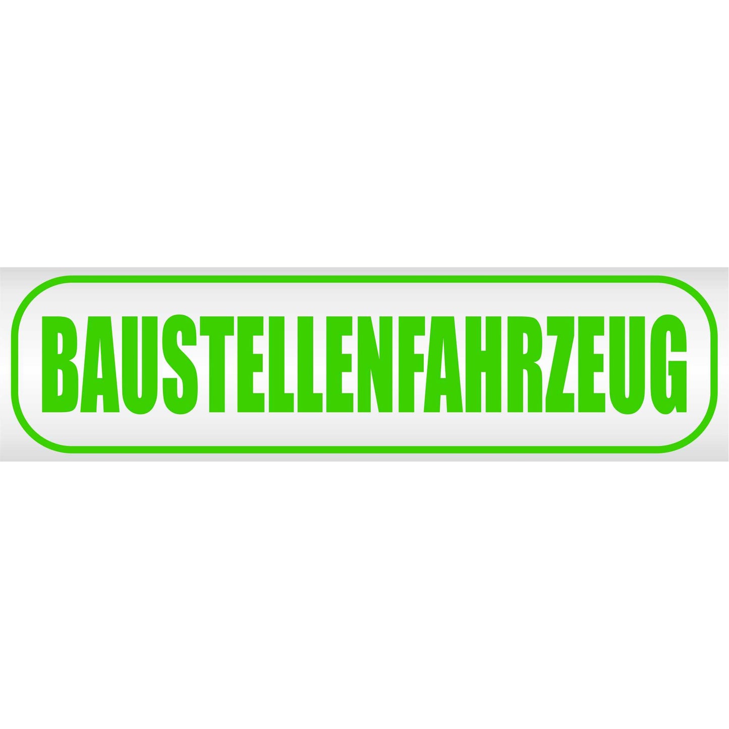 Magnetschild - Baustellenfahrzeug - Magnetfolie für Auto - LKW - Truck - Baustelle - Firma