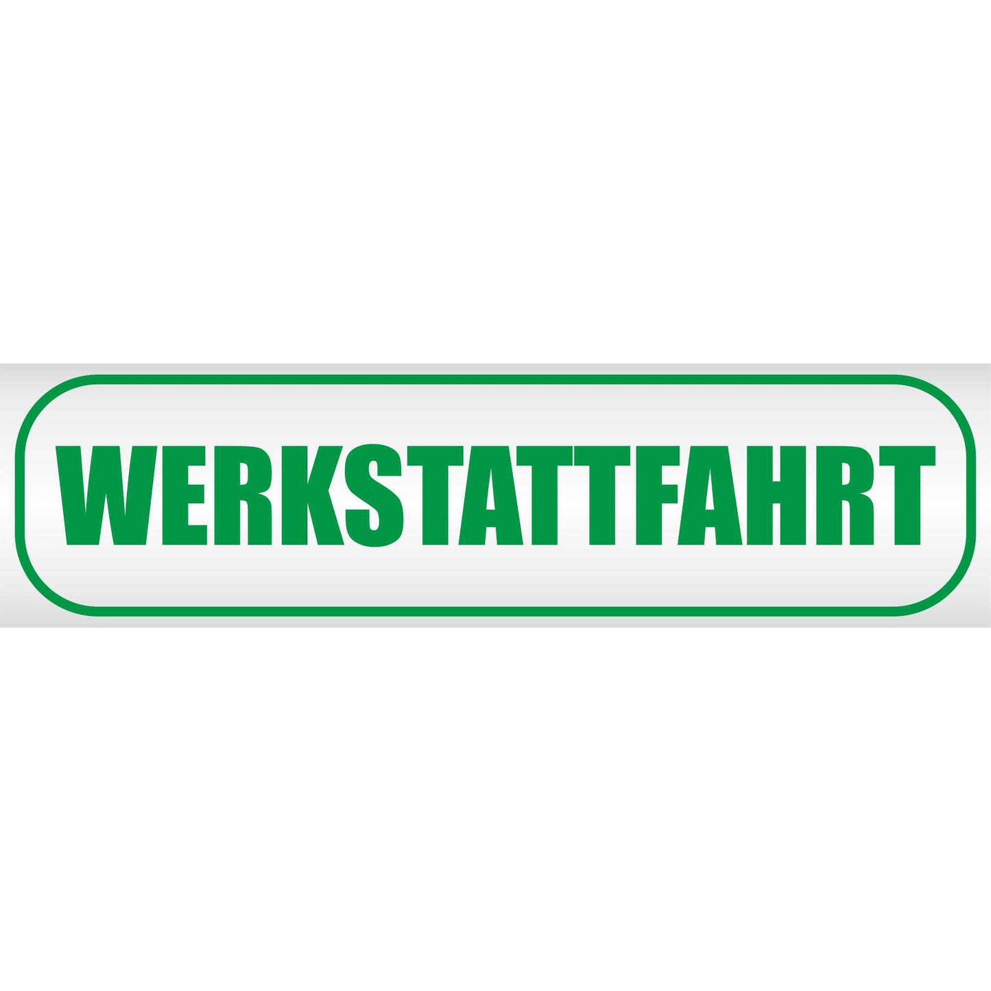 Magnetschild - Werkstattfahrt - Magnetfolie für Auto - LKW - Truck - Baustelle - Firma