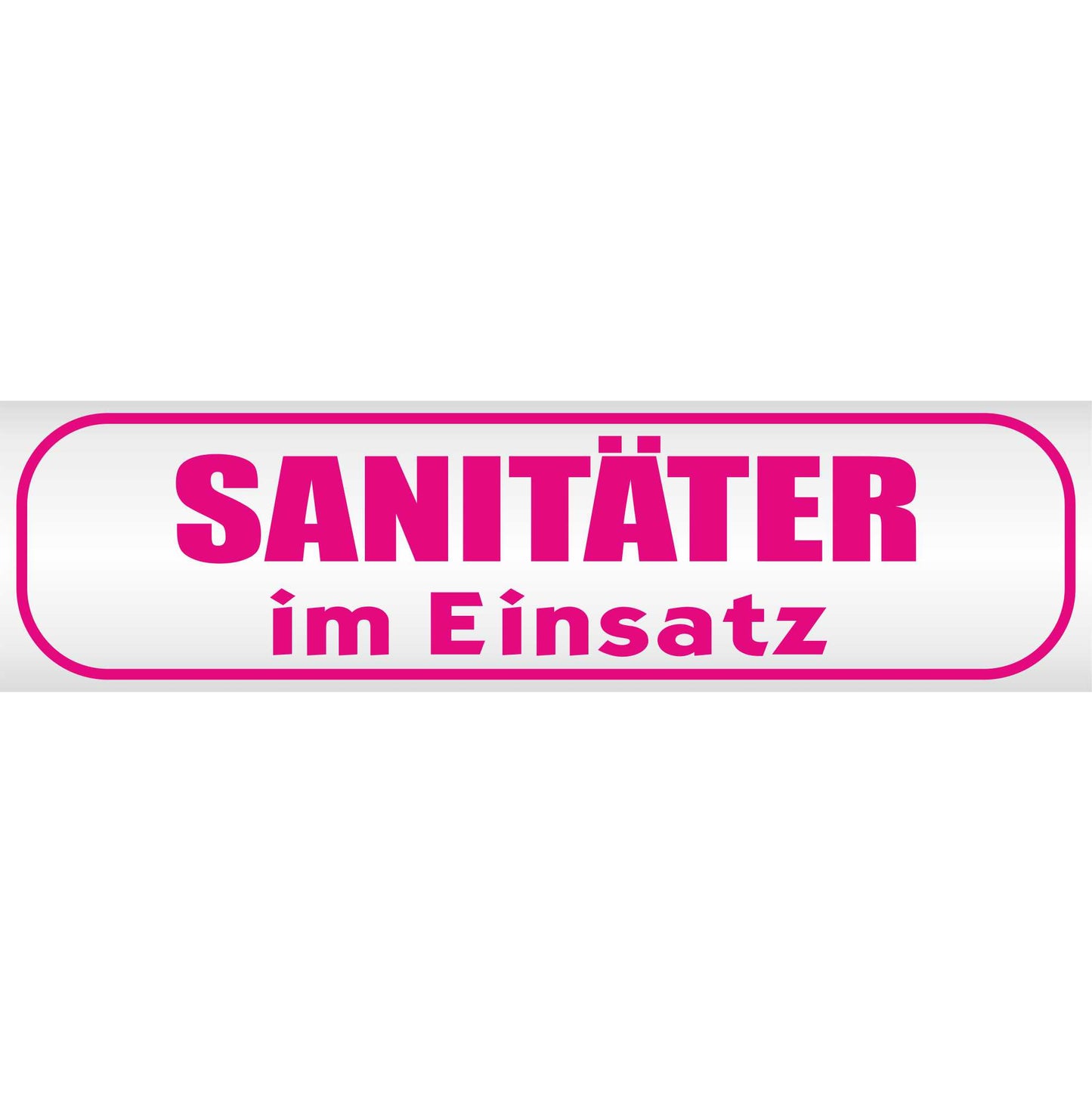 Magnetschild - Sanitäter im Einsatz - Magnetfolie für Auto - LKW - Truck - Baustelle - Firma
